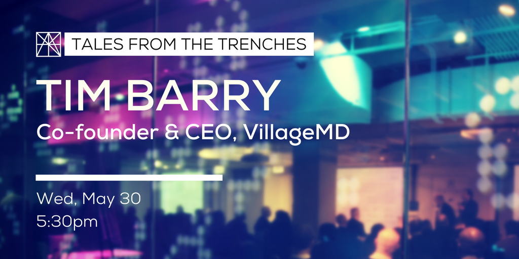 Tales from the Trenches: Tim Barry Speaking with Health Care Entrepreneurs at MATTER